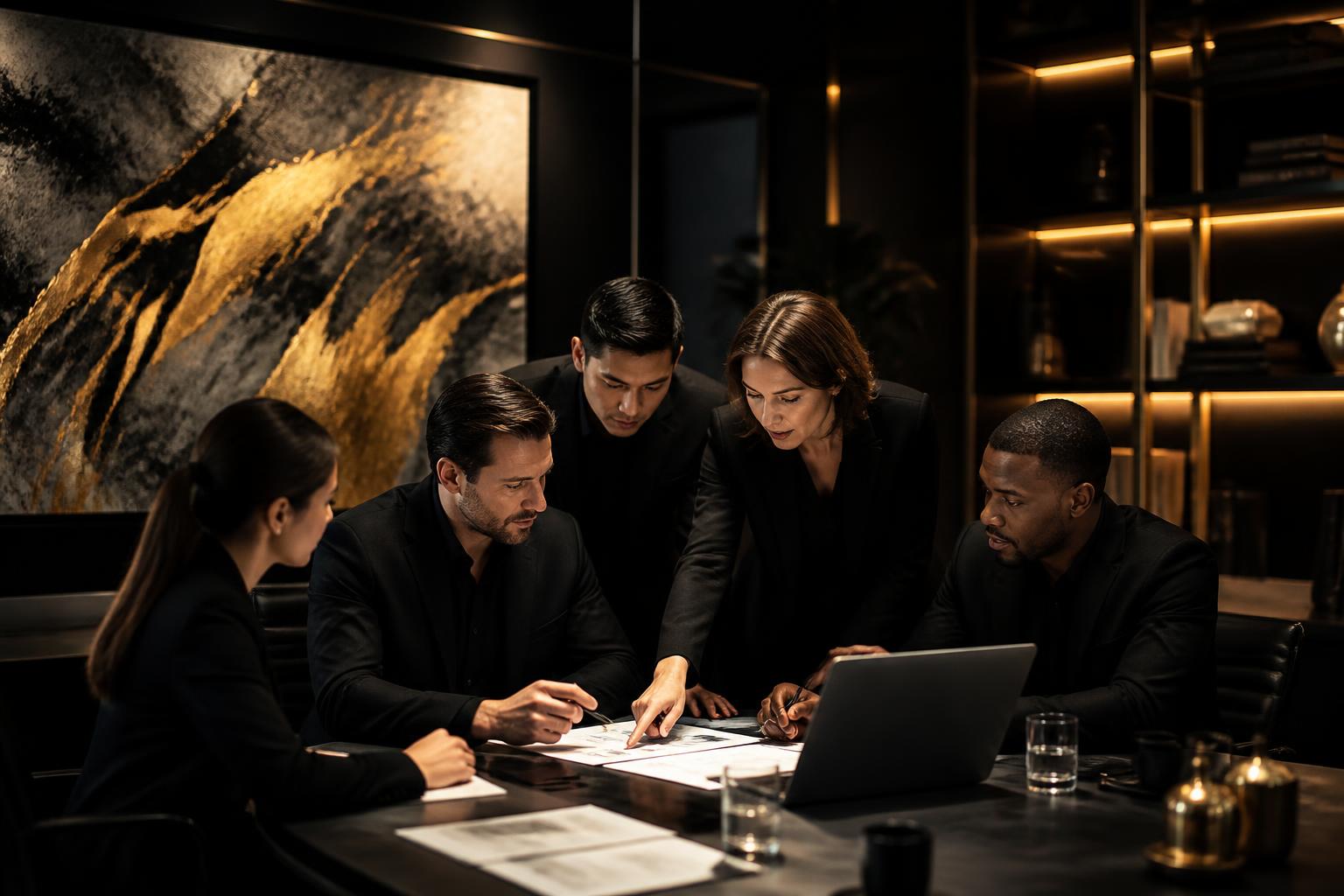 DYCORE team collaborating on strategy